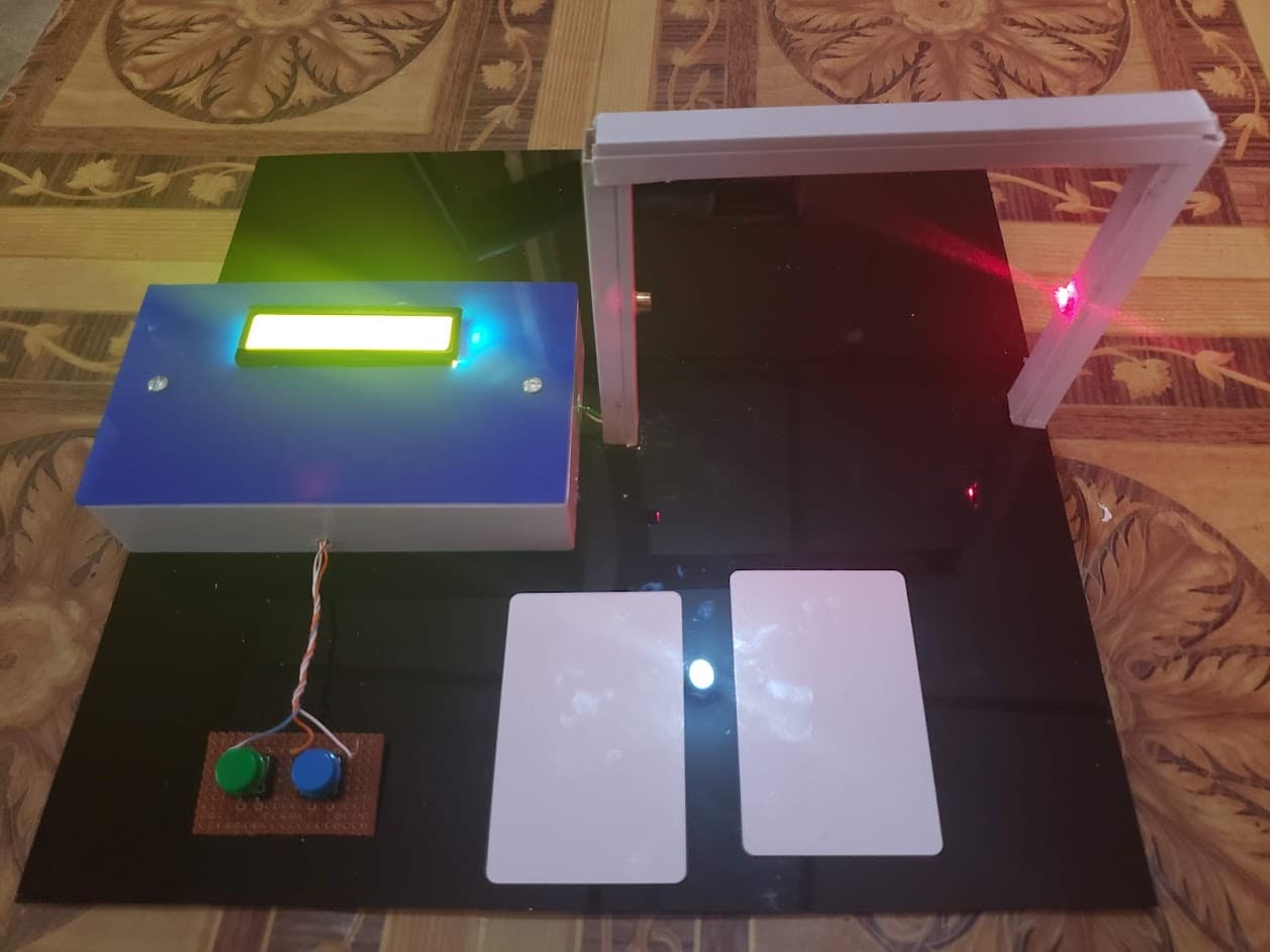 Smart-Card Car Parking System with Unauthorized SMS Alert